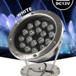 โคมไฟใต้น้ำ ส่องน้ำพุ ส่องใต้น้ำตก บ่อปลา LED 18W (แสงขาว)